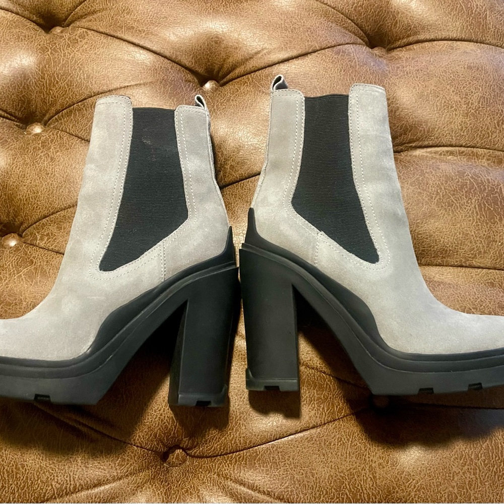 Mark Fisher suede lug sole Boots - Grey